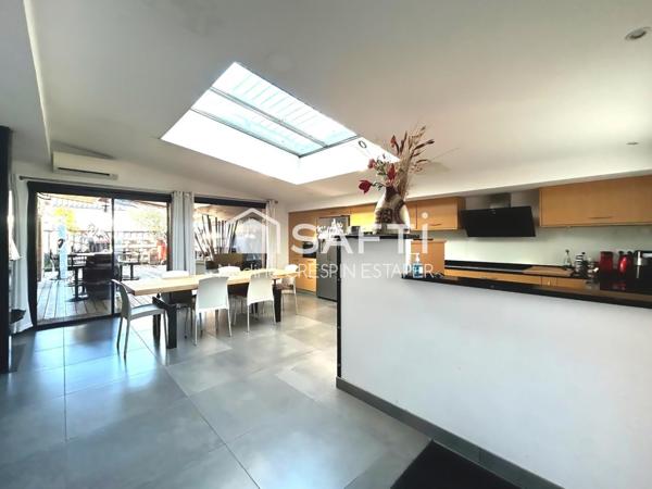 Bâtiment industriel aménagé en partie en loft – 165 m²