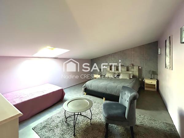 Bâtiment industriel aménagé en partie en loft – 165 m²