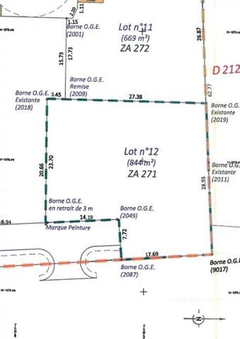 Vente Terrain 844 m2 à Châteauroux-les-Alpes