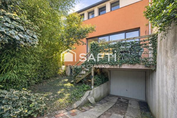 Maison d’architecte au calme, proche métro