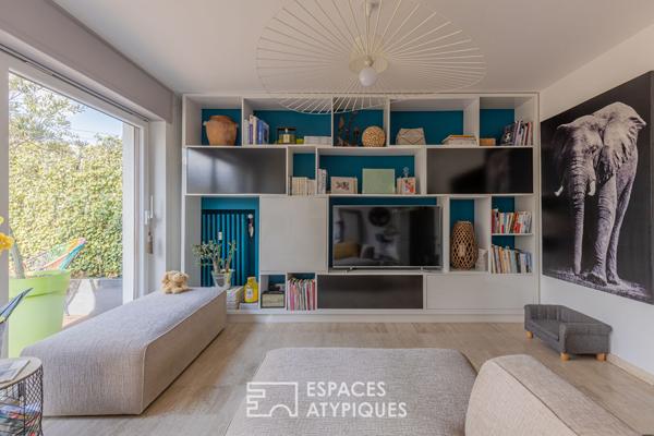 Appartement lumineux aux extérieurs élégamment aménagés