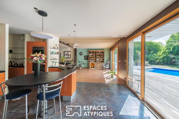 Maison d’architecte au cadre privilégié