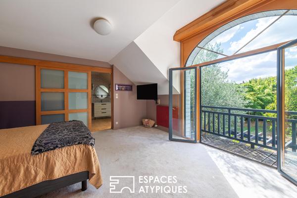 Maison d’architecte au cadre privilégié