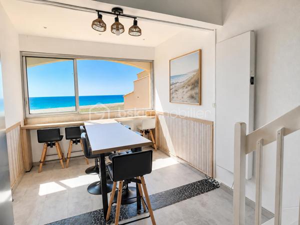 Laissez-vous séduire par ce superbe appartement entièrement rénové, situé au 5ᵉ et dernier étage avec ascenseur, au sein d'une résidence sécurisée avec piscine réservée aux résidents.

Dès l'entrée, un couloir dessert une chambre avec placard, une salle d'eau moderne ainsi que des WC indépendants. Vous découvrirez ensuite une belle cuisine entièrement équipée, ouverte sur un séjour lumineux offrant une vue magnifique.

À l'étage, un vaste salon complète l'espace de vie et dessert deux espaces nuit, idéals pour accueillir famille et amis.

Grâce à sa situation exceptionnelle face à la mer, sa rénovation de qualité, ses beaux volumes et sa luminosité, cet appartement constitue un bien rare, parfait en résidence principale, secondaire ou pour un investissement locatif.

Un bien coup de cœur à découvrir sans tarder !