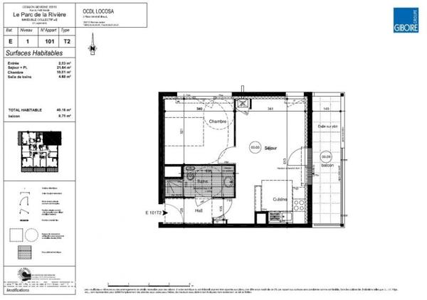 Appartement T2 à louer Cesson Sevigne - 40 m² (réf : 551483)