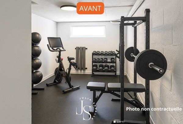 Maison de plain-pied sur sous-sol semi-enterré, refaite à neuf