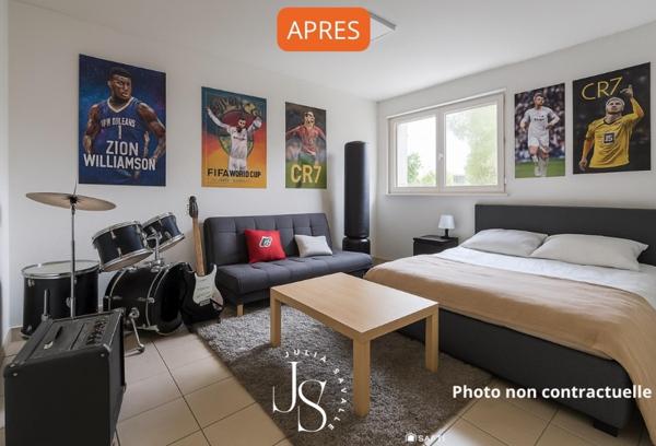 Maison de plain-pied sur sous-sol semi-enterré, refaite à neuf