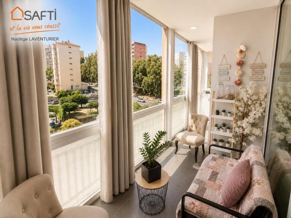 AJACCIO - F3 rénové de 74m² avec parking et cave