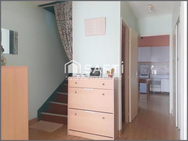 Maison 95 m2, 3 chambres avec garage et jardin