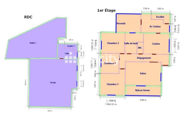 Maison 4 pièces - 116 m² Exclusivité efficity
