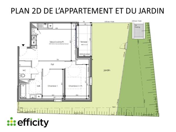 Appartement 3 pièces - 62 m²