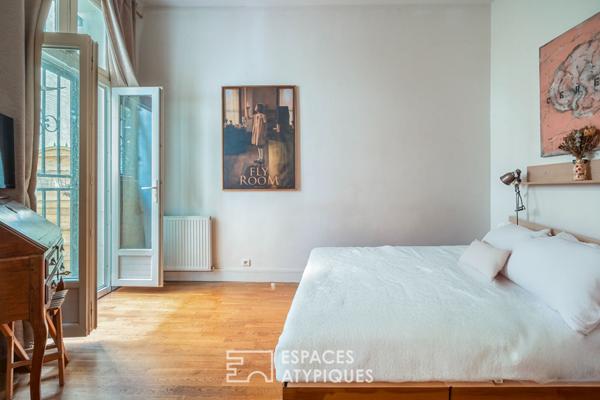 Appartement et local avec cour privative