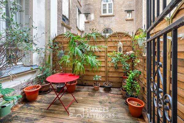 Appartement et local avec cour privative