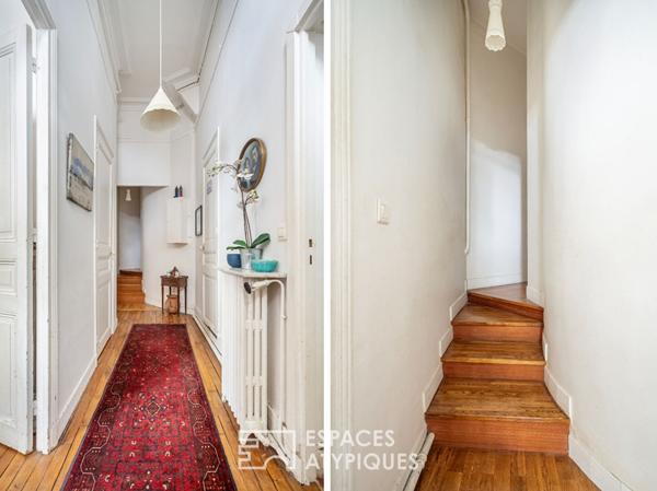 Appartement et local avec cour privative