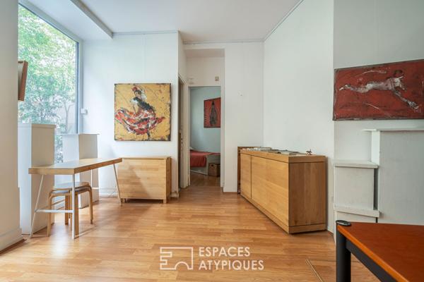 Appartement et local avec cour privative