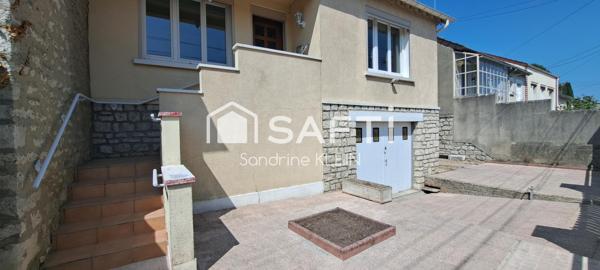 Maison, 3 pièces avec sous sol total et jardin