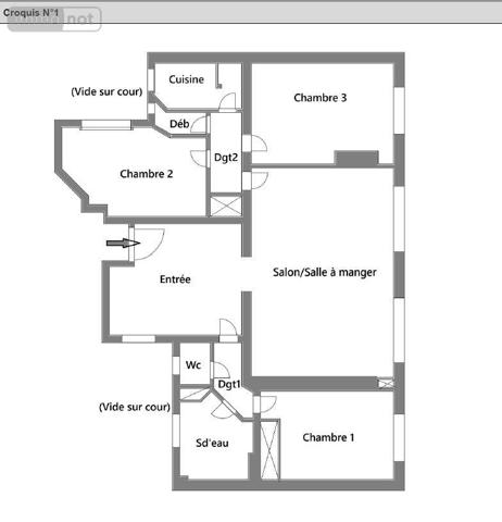 Appartement à vendre à Paris 13e arrondissement à Paris (75013), ref : 4 PIECES Avenue d'Italie   
METRO PORTE D'ITALIE
