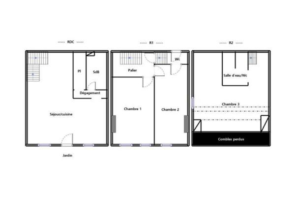 Maison à vendre 4 pièces de 100 m²