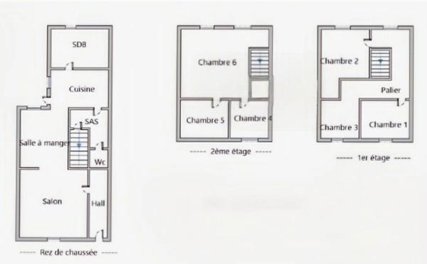 Maison 1930 – 6pièces / 5 chambres – Jardin 150 m² – Proche centre Somain