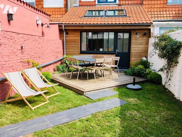 Coup de coeur , élégante Touquettoise de 96m² avec jardin et dépendance secteur QUENTOVIC