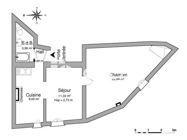 Location Appartement 2 pièces 47.64 m² - 61 RUE DU COMMERCE Villars Les Dombes 01330