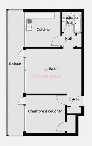 Appartement à vendre 2 pièces de 44 m²