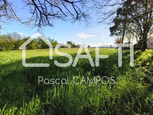 Terrain constructible, quartier calme de Mazères