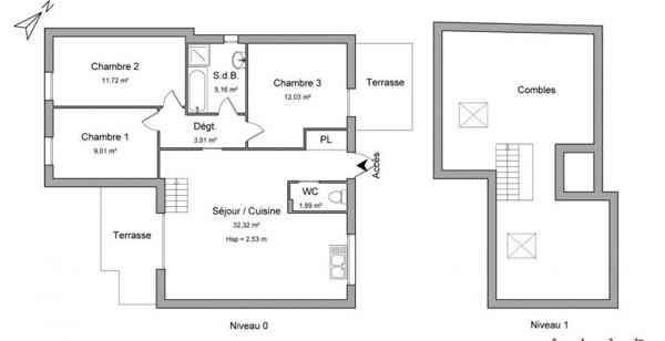 Appartement Antony 4 pièces 90 m2