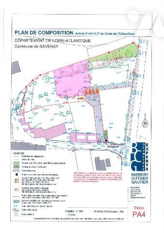 SAVENAY / Proche du Lac de Savenay - Terrain à bâtir viabilisé de 529m² / Libre de constructeur