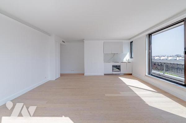 Rare : 2 pièces rénové avec terrasse plein ciel, dernier étage, vue monumentale