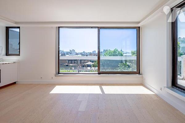 Rare : 2 pièces rénové avec terrasse plein ciel, dernier étage, vue monumentale
