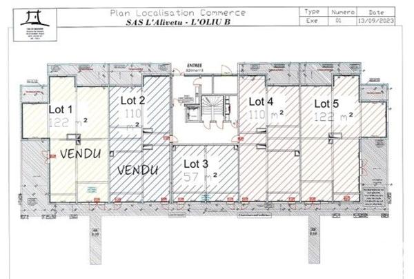 Location local d’activité 320 m² Lucciana