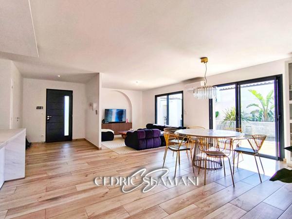 MAISON 124 M2, 3 CHAMBRES, SALON, CUISINE, GARAGE, JARDIN, TERRASSE, 2 WC, SDB, SALLE D EAU