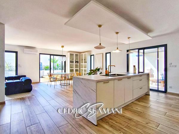 MAISON 124 M2, 3 CHAMBRES, SALON, CUISINE, GARAGE, JARDIN, TERRASSE, 2 WC, SDB, SALLE D EAU