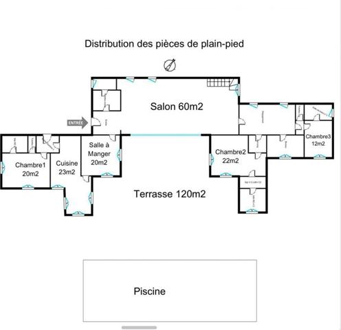 Villa à Mougins ? 8 pièces, 5 chambres, 436 m² sur un terrain de 9 500 m²