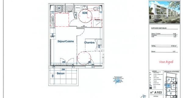 Location Appartement 2 pièces 37.66 m² - Avignon 84000