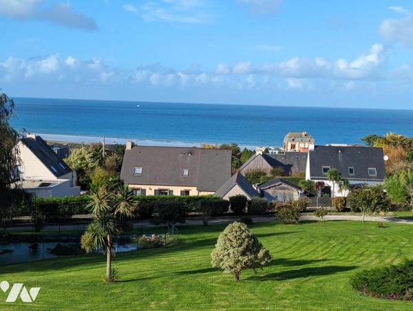 TOURLAVILLE - PAVILLON AVEC AUTONOMIE DE PLAIN PIED ET VUE MER