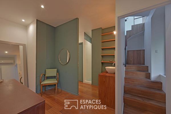 Maison de ville rénovée avec terrasses et garage, quartier Jean-Jaurès