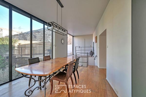 Maison de ville rénovée avec terrasses et garage, quartier Jean-Jaurès