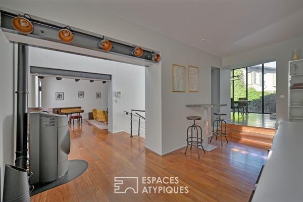 Maison de ville rénovée avec terrasses et garage, quartier Jean-Jaurès