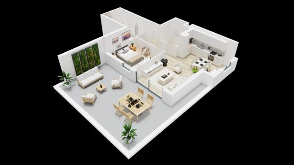 Appartement à vendre 2 pièces MONT SAINT MARTIN (54)