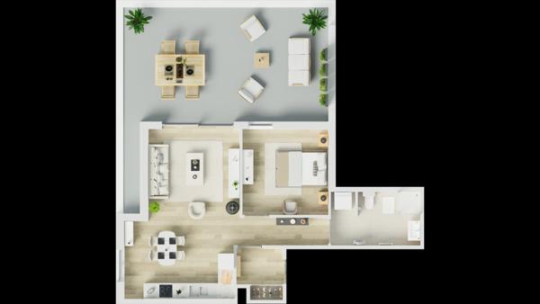 Appartement à vendre 2 pièces MONT SAINT MARTIN (54)