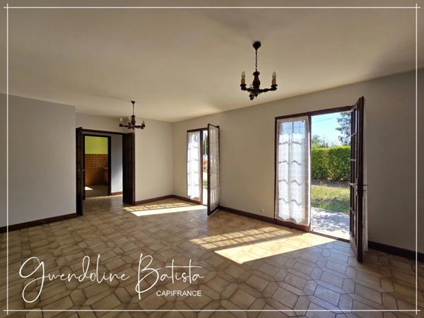 Maison Plain-pied 84m² - 3 Chambres - Terrain 1200m² avec vue dégagée - GINESTET