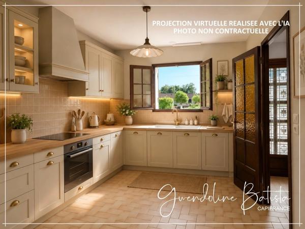 Maison Plain-pied 84m² - 3 Chambres - Terrain 1200m² avec vue dégagée - GINESTET
