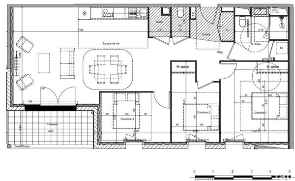 Appartement 4 pièces de 88 m² à Chalonnes-sur-Loire (49290)