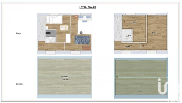 Maison à vendre 3 pièces 65 m² Clamart