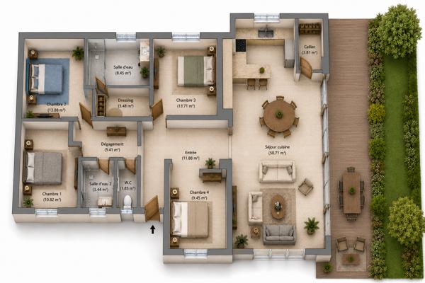Maison
         5 pièces
        - 142 m² 1 495 000 € *