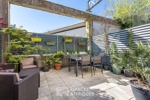 Duplex de caractère esprit loft avec terrasse