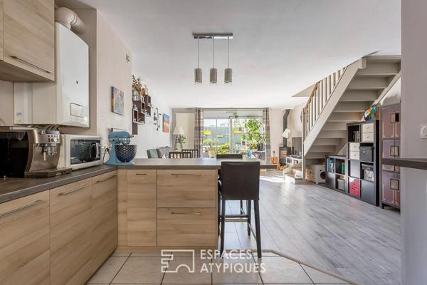 Duplex de caractère esprit loft avec terrasse