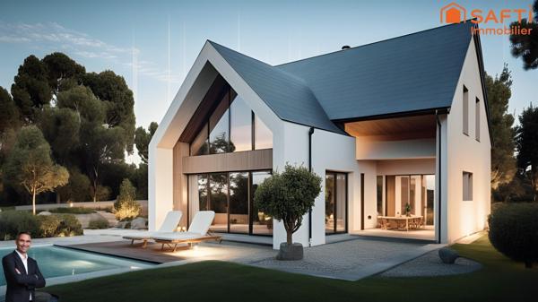 Superbe terrain constructible de 10,93 ares, libre de constructeur et hors lotissement !